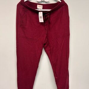 Lou & Grey Maroon Jogger Pants